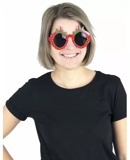 Lunettes fraise adulte