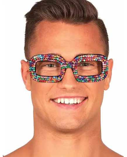 Lunettes pop multicolores adulte