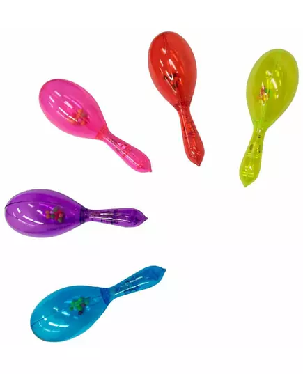 Maracas lumineuse colorée 16.5 cm