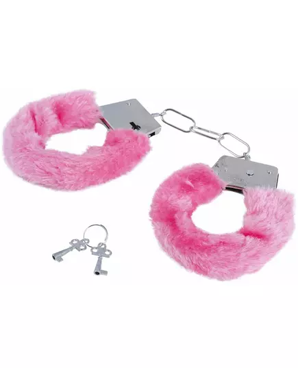 Menottes en fourrure rose adulte