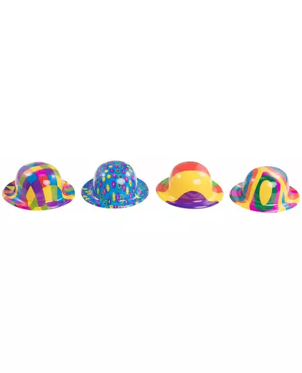 Plastic mini clown bolhoed voor volwassenen