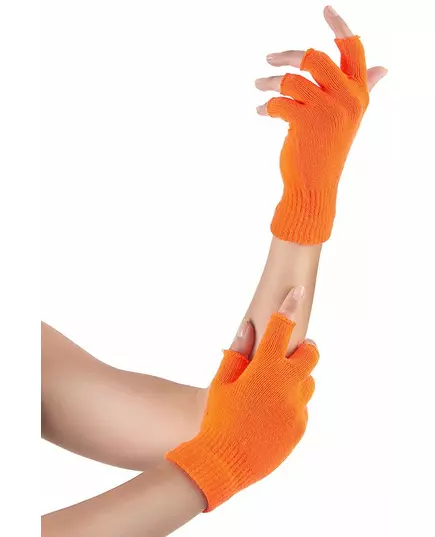 Oranje vingerloze handschoenen
