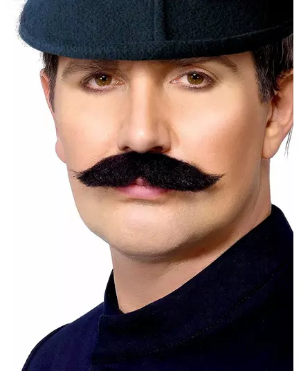 Moustache agent de police anglais adulte