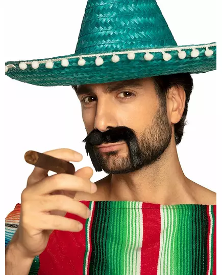 Moustache mexicaine noire adulte