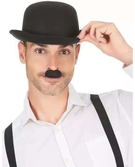 Zwarte Charlie Chaplin snor voor volwassenen