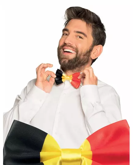 Nœud papillon supporter Belgique adulte