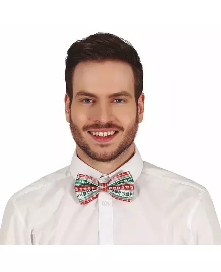 Vlinderdas voor volwassenen met Kerstmotief