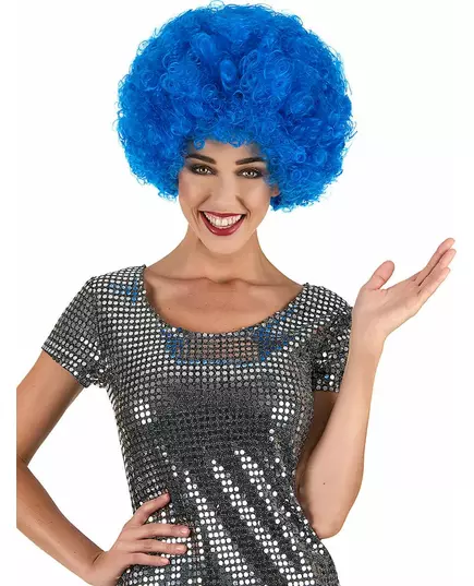Perruque clown bleue confort adulte