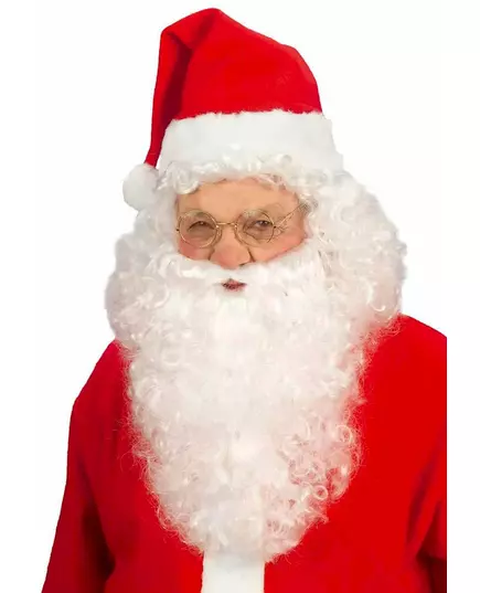 Volwassen Kerstmanpruik met baard