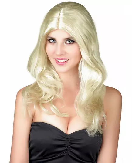 Blonde vrouwenpruik