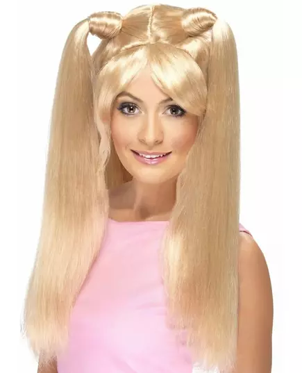Blonde meidenbandpruik voor vrouwen