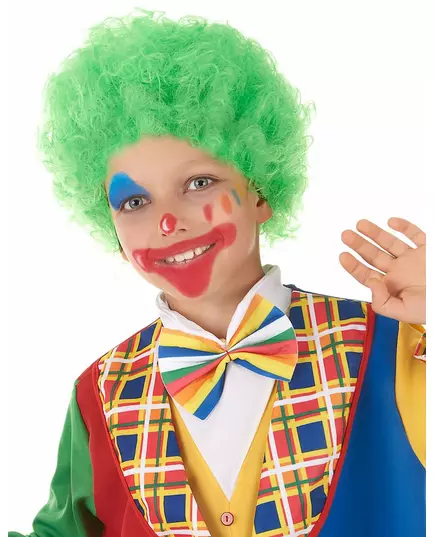 Groene clownspruik voor kinderen