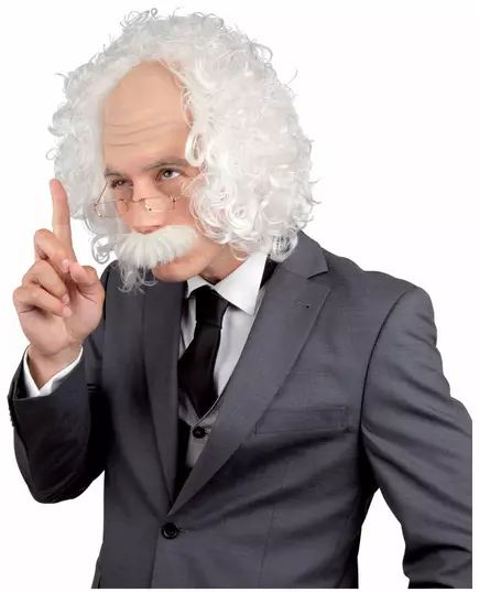 Einstein pruik voor mannen