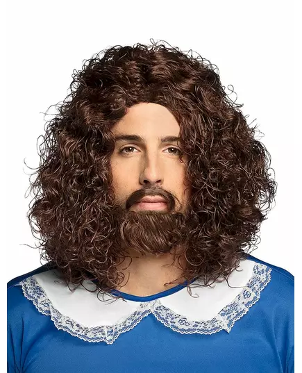 Perruque et moustache Mousquetaire homme