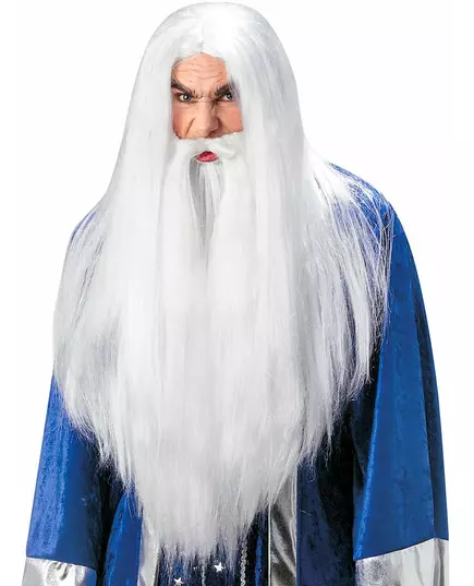 Magische pruik met volwassen baard