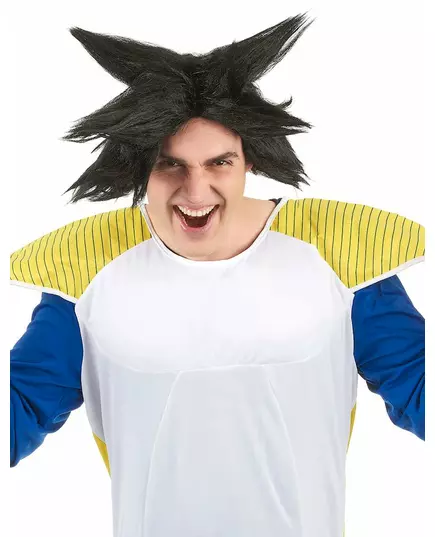 Zwarte manga pruik voor volwassenen