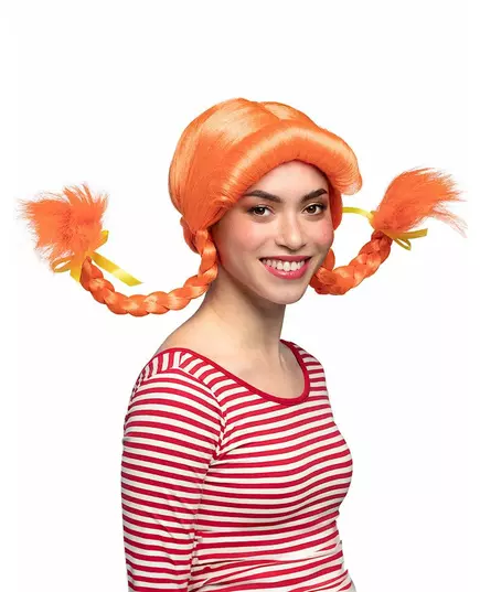 Perruque orange femme