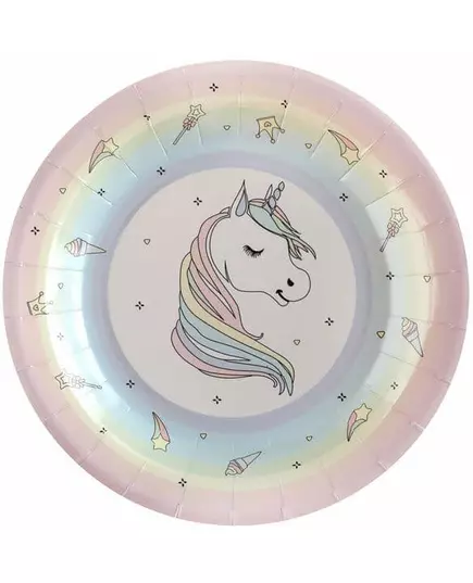 10 Eenhoorn papieren bordjes 22,5 cm