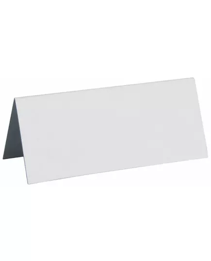 10 Witte rechthoekige plaatskaartjes 3 x 7 cm