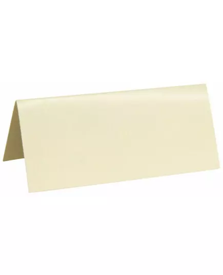 10 marque-places rectangulaires ivoire 3 x 7 cm