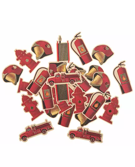100 brandweer papieren confetti 2 tot 4,5 cm