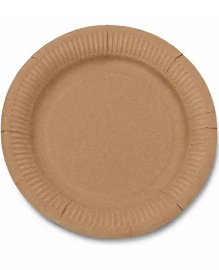 10 Assiettes en carton kraft 23 cm
