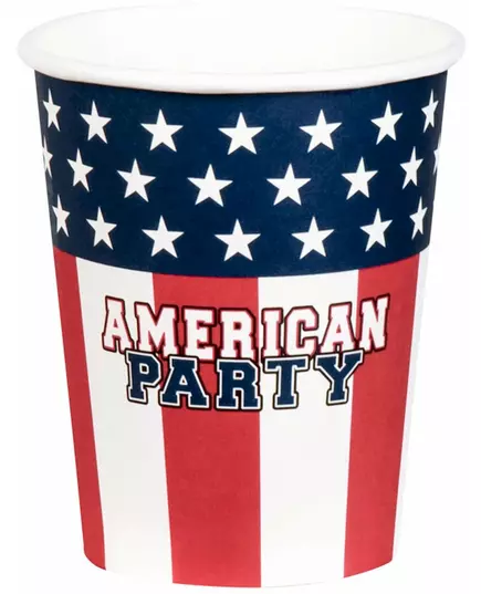 10 Gobelets en carton American party 21 cl