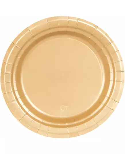 16 goudkleurige kartonnen borden