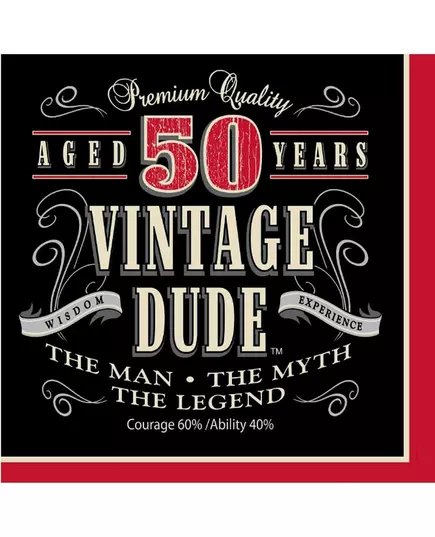Set van servetten Vintage 50 jaar
