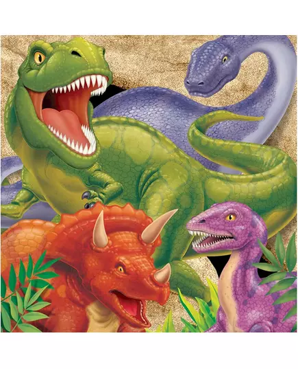 Set van servetten dinosaurus