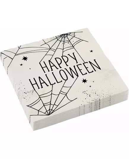 16 Papieren servetten spinnenweb 33 x 33 cm
