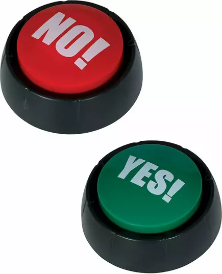 2 Buzzers Yes et No 9 cm