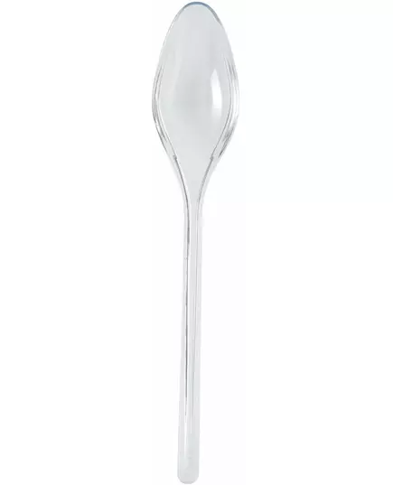 20 cuillères à dessert en plastique transparent de 14 cm