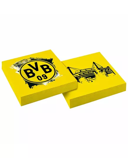 20 Borussia Dortmund papieren servetten 33 x 33 cm