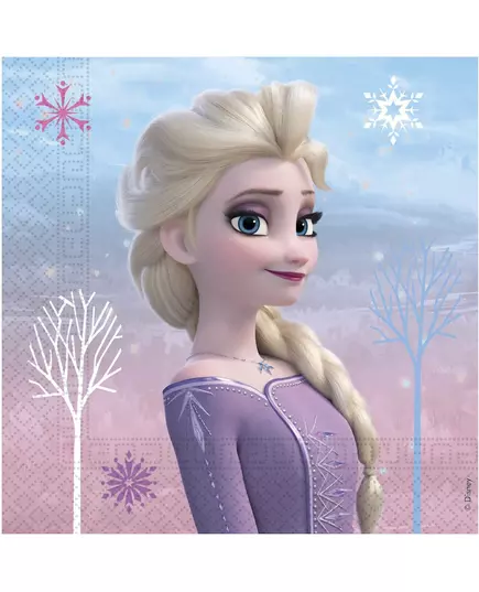 20 Elsa Frozen™ papieren servetten  33 x 33 cm