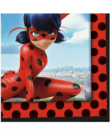 20 Serviettes en papier Ladybug™ à Paris 33 x 33 cm