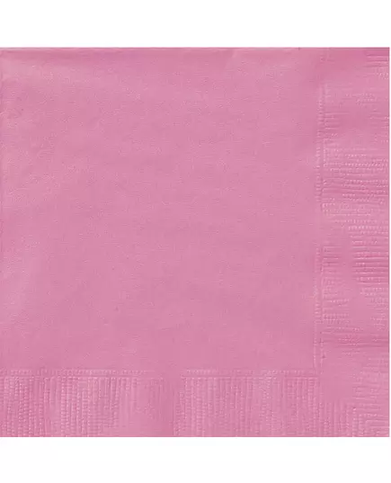 20 serviettes en papier rose 33 x 33 cm