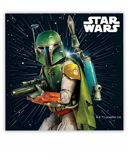 20 Serviettes en papier Star Wars Galaxy™ 33 x 33 cm