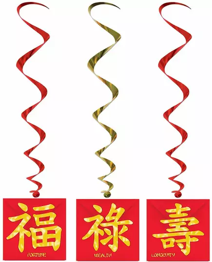 3 Chinees Nieuwjaar ophangdecoraties