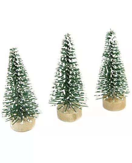 3 Kleine groene kunstsparren 5 cm