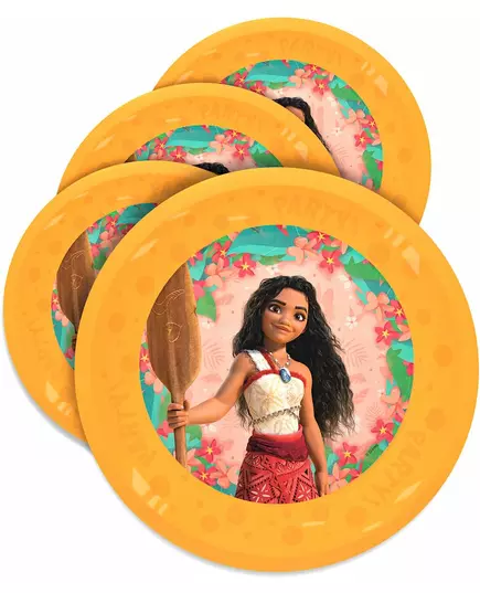 4 Assiettes réutilisables Vaiana 2™ 21 cm