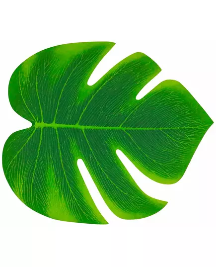 4 Feuilles tropicales vertes 21 x 18 cm