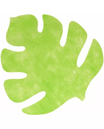 4 bladvormige placemats in anijsgroen 35 x 40 cm