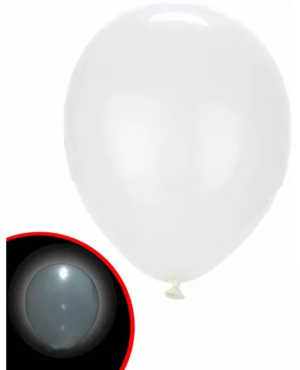 5 Ballons LED blancs Illooms ®