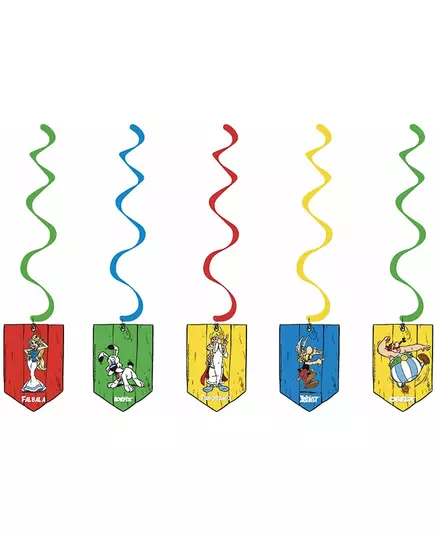 5 Suspensions spirales Astérix™ 60 cm