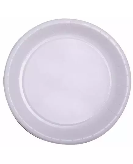 50 Wit papieren bordjes 22 cm