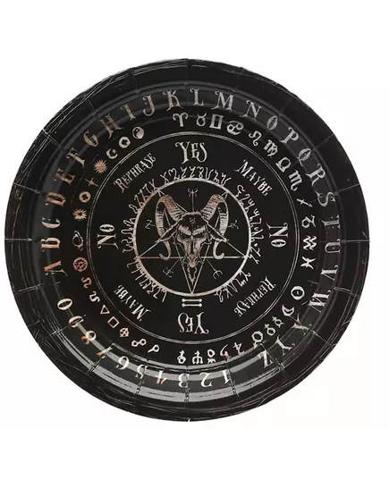 6 Assiettes en carton ouija 18 cm