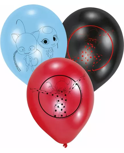 6 latex Ladybug™ ballonnen