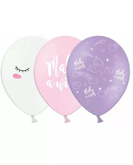 6 latex magische eenhoorn ballonnen