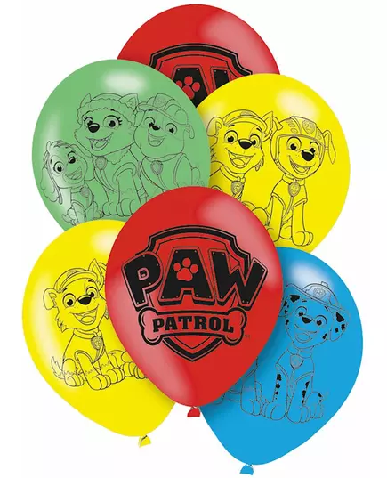 6 latex ballonnen PAW Patrol™ 27,5 cm